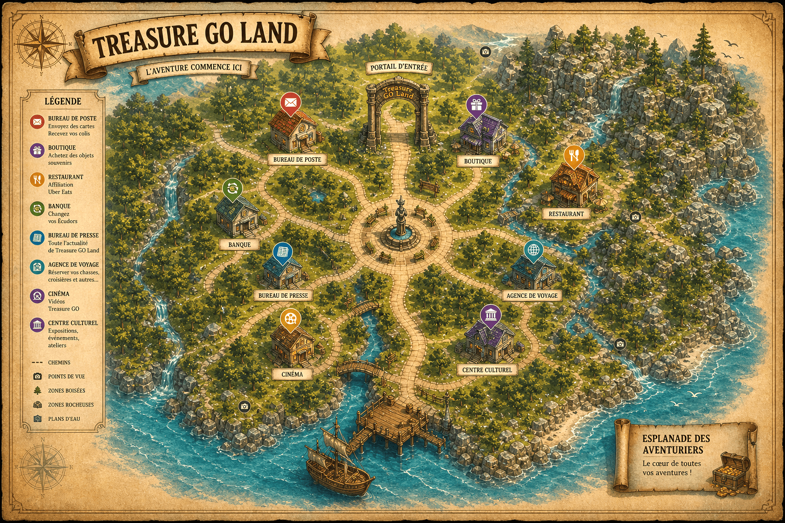 Entrée Treasure-GO Land